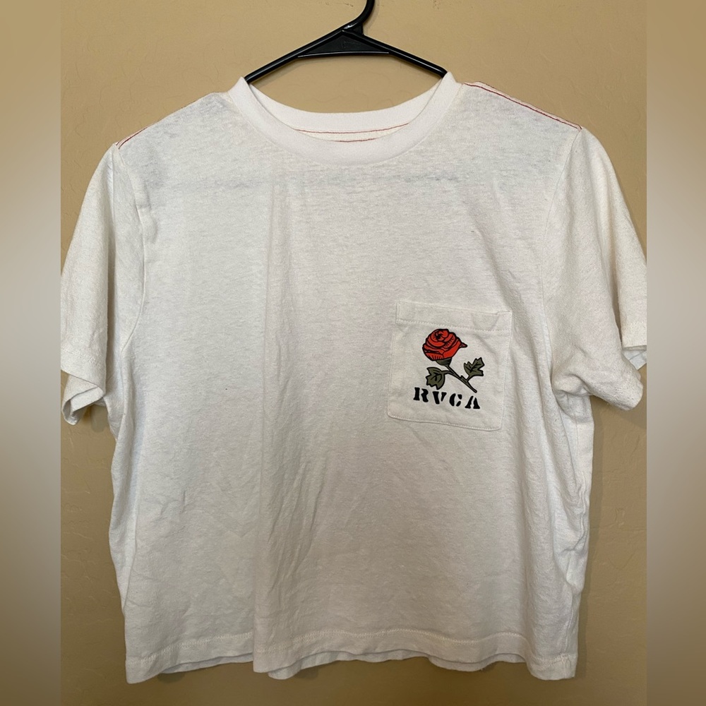 RVCA womens crop tshirt